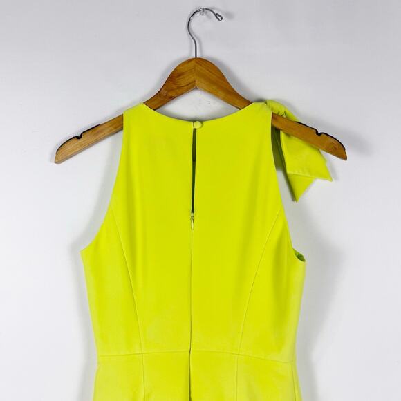 Milly Women's Cady Caedyn Sheath Dress Size US 0 XS Medium Lemon - Picture 11 of 16